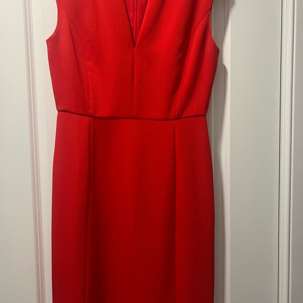 Ann Taylor Red Sleeveless Dress
